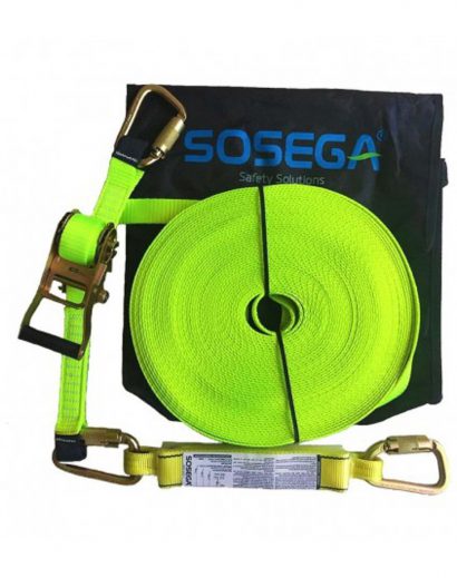 Línea De Vida Horizontal En Reata Graduable SOSEGA 20mt